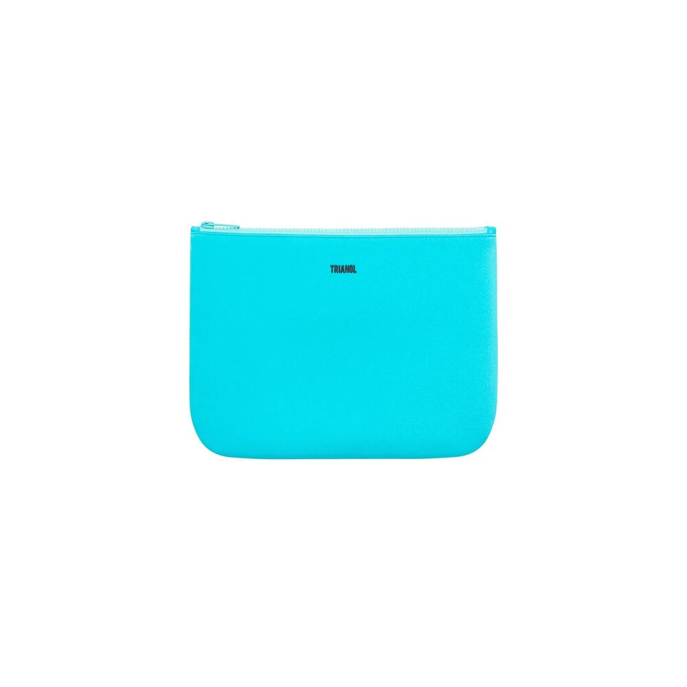 TRIANGL Neoprene Zip Pouch In SANTA ROSA - Blue